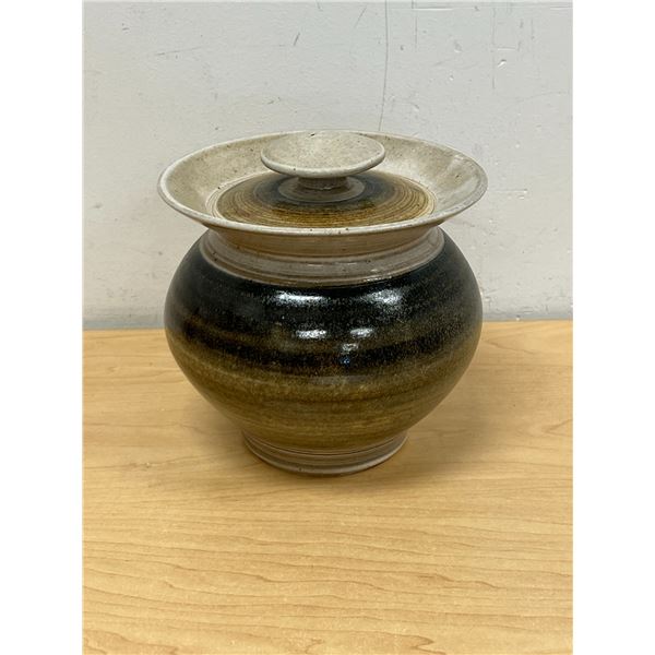 Pauls Studio Art Pottery Lidded Jar / Canister - Approx: 6.5"W 6.5"T