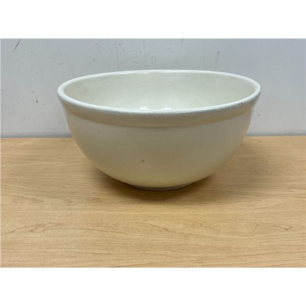 Huge Vintage Stoneware Dough / Mixing Bowl - About 14"W 6.5"T
