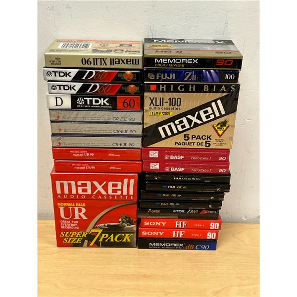 New Sealed Blank Cassette Tapes - see photos for details