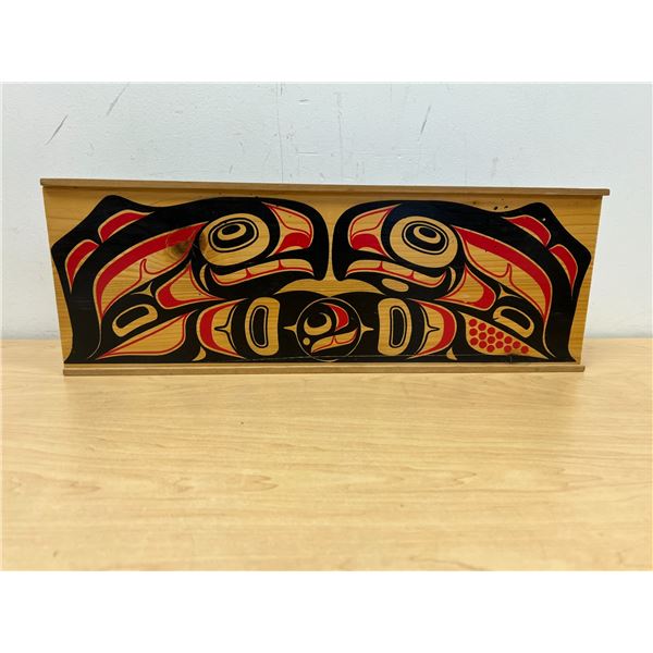 West Coast Haida Storage Box - Approx: 18.5 x 6.5 x 2"