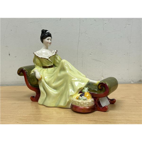 Royal Doulton England Bone China Figurine - At Ease HN 2473 about 8"W 6.25"T