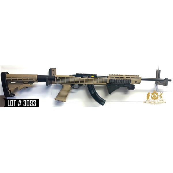 RUGER 10/22 TACTICAL FDE, SEMI-AUTO RIFLE, CAL 22LR, 18.5" BARREL -NEW