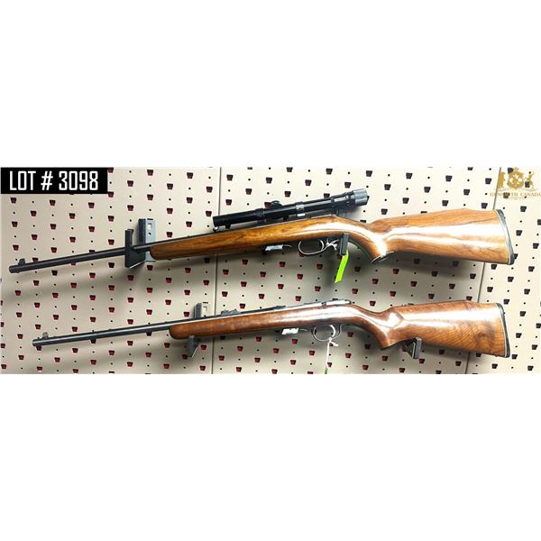 LOT OF 2 X BOLT ACTION RIFLE, CAL 22LR