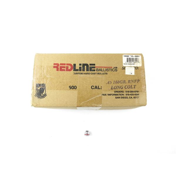 RED LINE .45 CALIBER BULLETS LOT