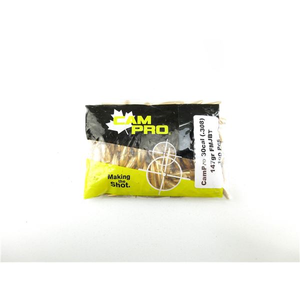 CAM PRO .30 CALIBER BULLETS LOT