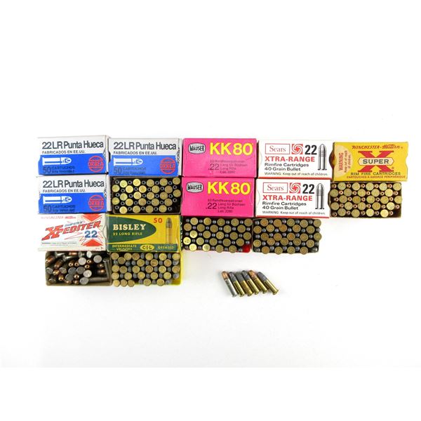 COLLECTIBLE ASSORTED .22 LR AMMO LOT
