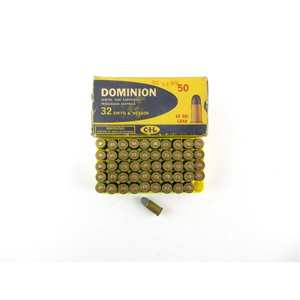 COLLECTIBLE DOMINION .32 S&W AMMO LOT