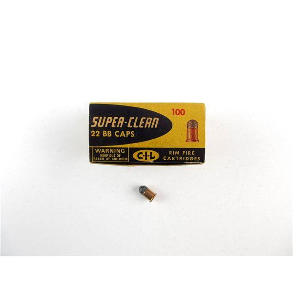 COLLECTIBLE CIL .22 BB CAPS LOT