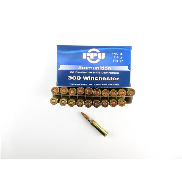 PPU .308 WIN AMMO LOT
