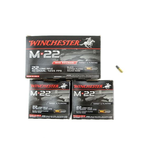 WINCHESTER M 22 .22 LR AMMO LOT