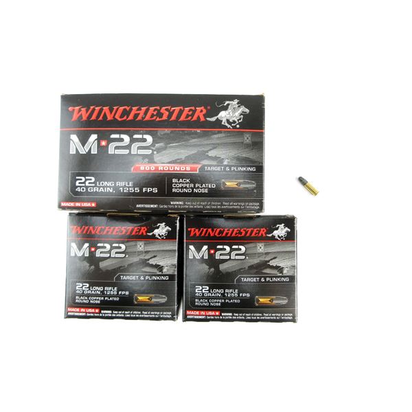 WINCHESTER M 22 .22 LR AMMO LOT
