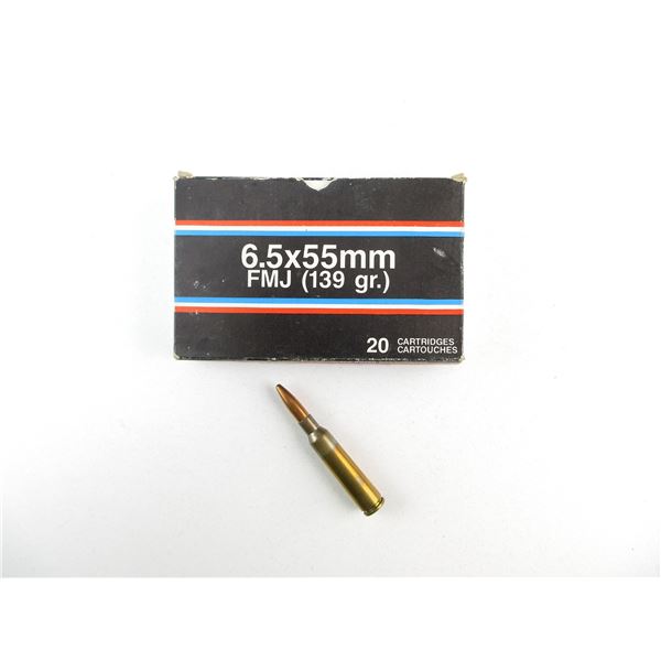CENTURY 6.5X55MM AMMO LOT