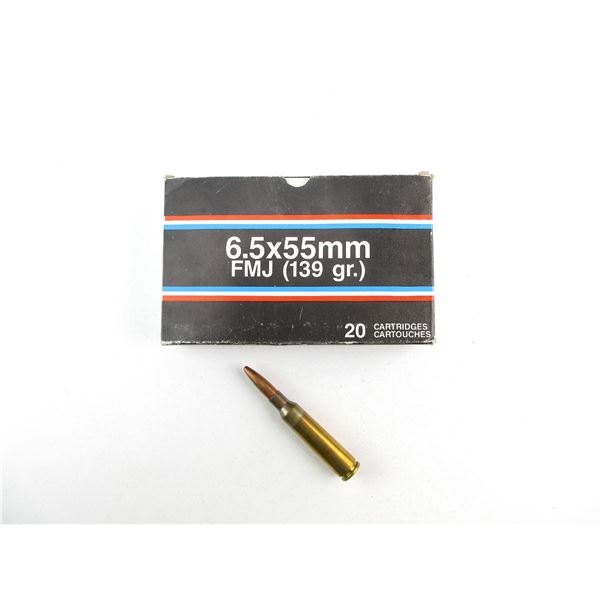 CENTURY 6.5X55MM AMMO LOT