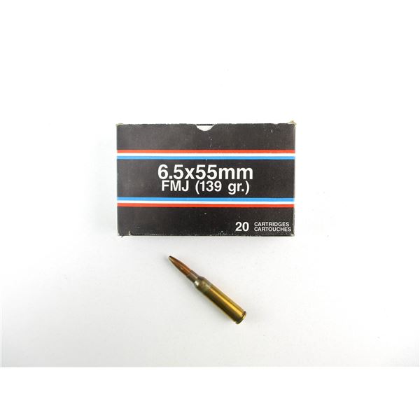 CENTURY 6.5X55MM AMMO LOT