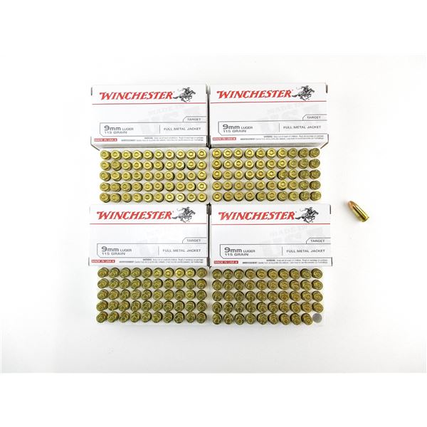 WINCHESTER 9MM LUGER AMMO LOT