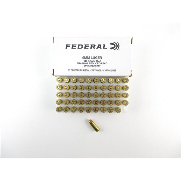 FEDERAL 9MM LUGER AMMO LOT
