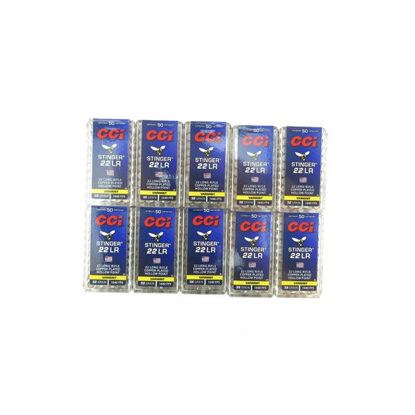 CCI .22 LR STINGER AMMO LOT