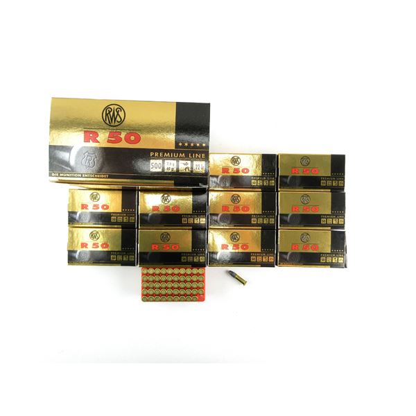 RWS R 50 PREMIUM LINE .22 LR AMMO LOT