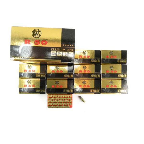 RWS R 50 PREMIUM LINE .22 LR AMMO LOT