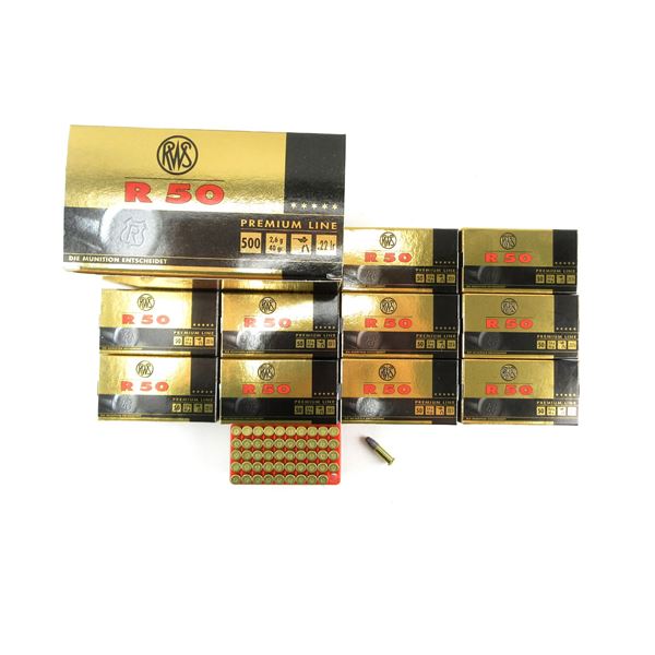 RWS R 50 PREMIUM LINE .22 LR AMMO LOT