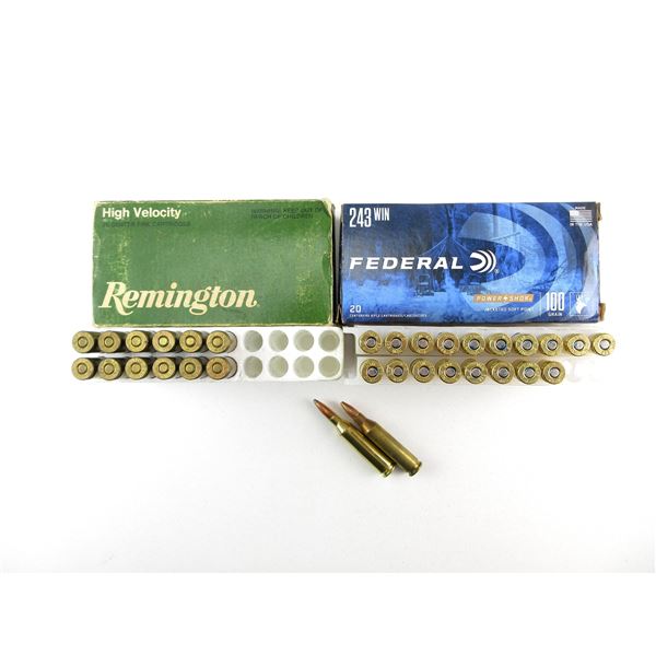 ASSORTED .243 WIN AMMO LOT