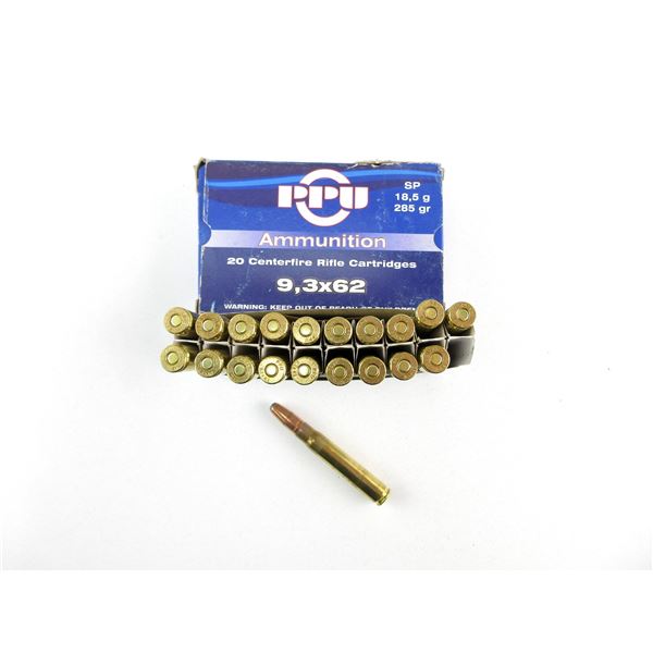 PPU 9.3X62MM AMMO LOT