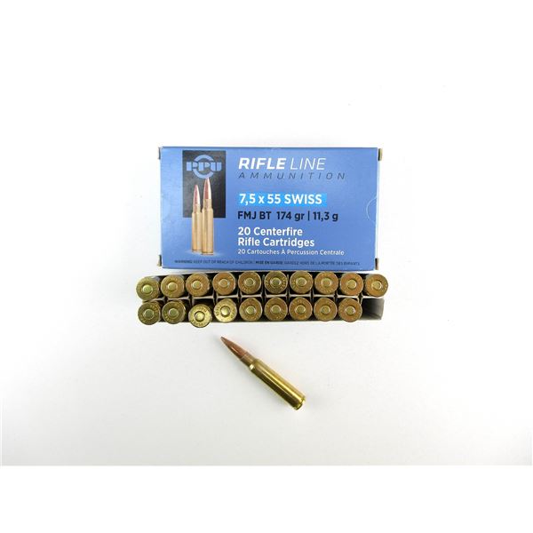 PPU 7.5X55 SWISS AMMO LOT