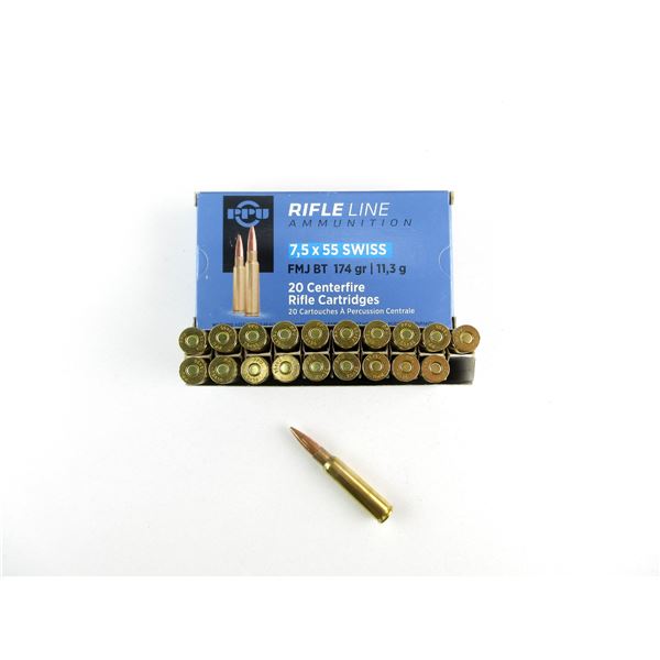 PPU 7.5X55 SWISS AMMO LOT