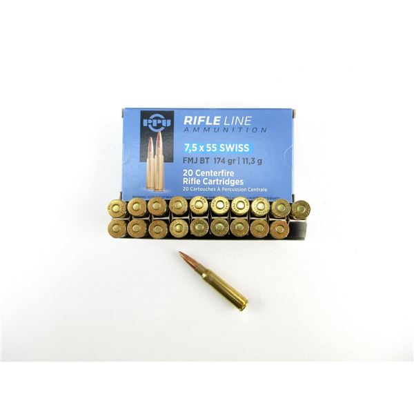 PPU 7.5X55 SWISS AMMO LOT