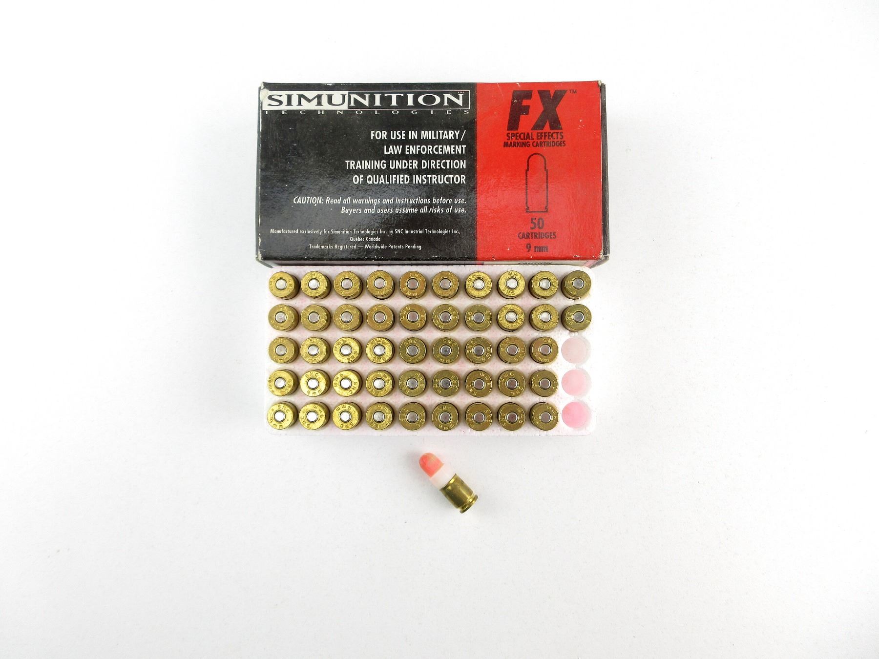 SIMUNITION FX 9MM MARKING AMMO LOT
