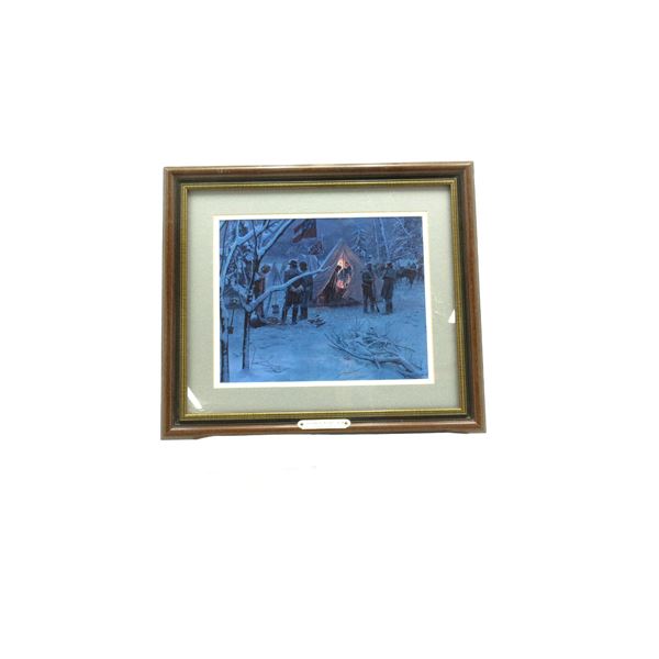 "STRATEGY IN THE SNOW" FRAMED PRINT