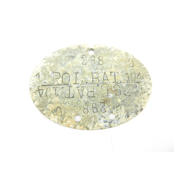 WWII GERMAN MILITARY DOG TAG