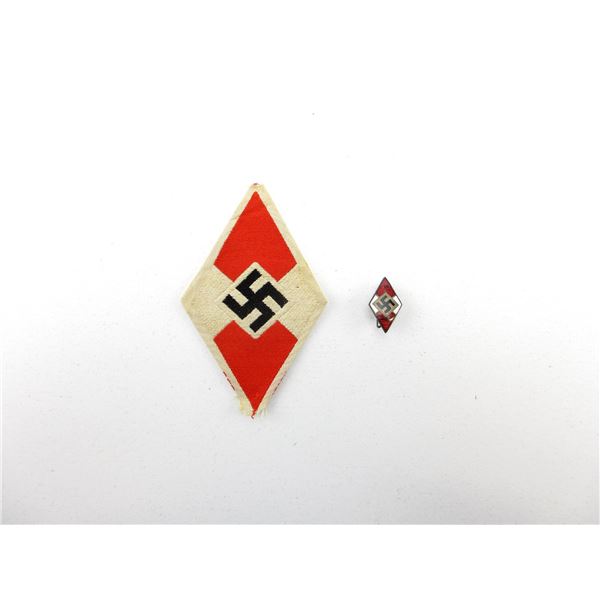 WWII GERMAN HITLER YOUTH BADGE LOT