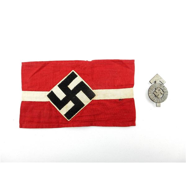 WWII GERMAN HITLER YOUTH BADGES LOT