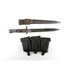 Image 1 : YUGOSLAVIAN M48 MAUSER BAYONET AND AMMO POUCH LOT