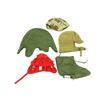 Image 1 : ASSORTED MILITARY HAT, HELMET COVER, ETC. LOT