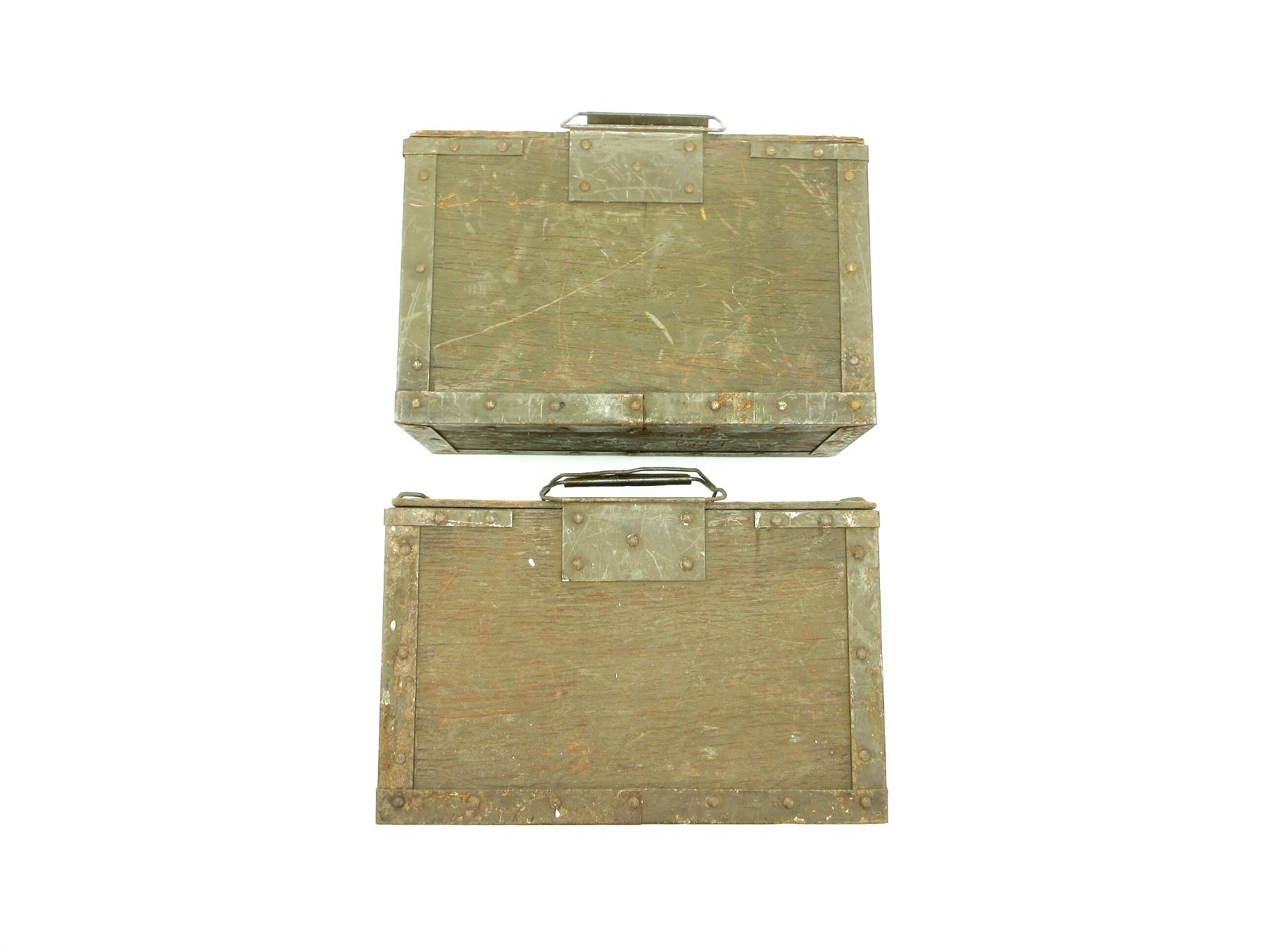 Candian Rifle Bullets Box WWII CANADIAN MILITARY WOODEN AMMO BOX LOT