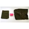 Image 2 : UNKNOWN MILITARY HALF SHELTER, U.S. MILITARY WOOL BLANKET, ETC. LOT