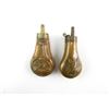 Image 2 : ANTIQUE BRASS POWDER FLASK LOT