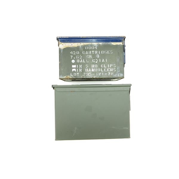 ASSORTED METAL AMMO TIN LOT