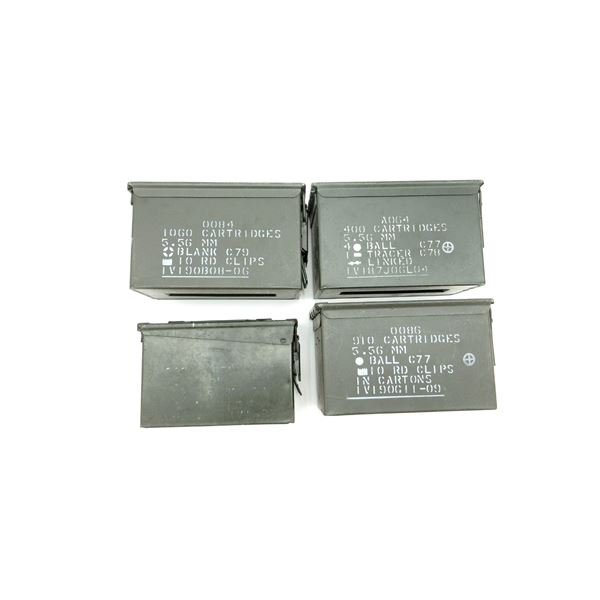 ASSORTED METAL AMMO TIN LOT