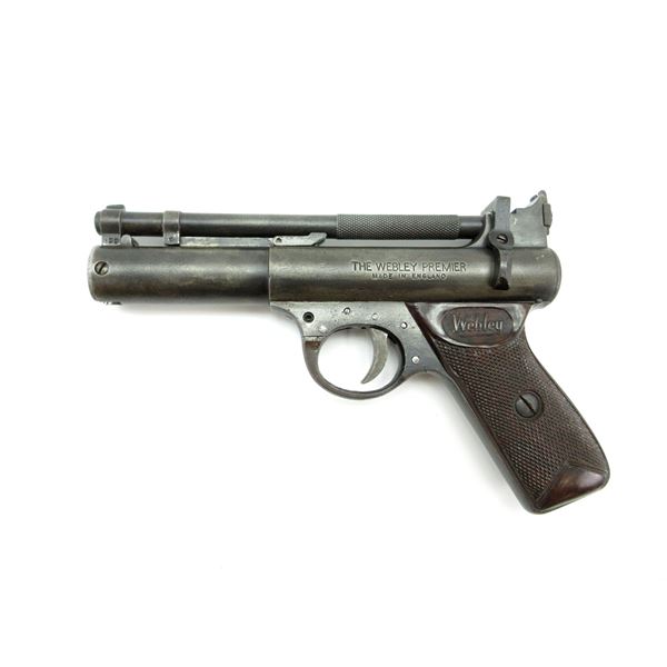 THE WEBLEY PREMIER .22 CAL PELLET PISTOL