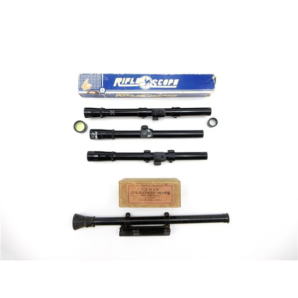 ASSORTED RIFLE SCOPES LOT