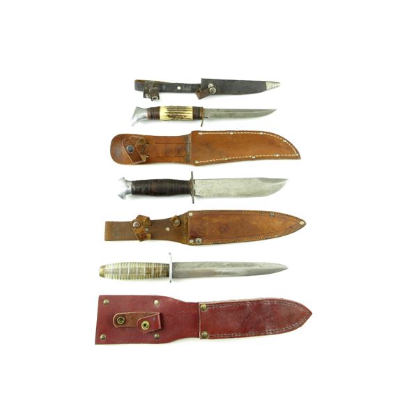 ASSORTED FIXED BLADE KNIVES LOT