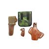 Image 2 : ASSORTED HOLSTERS AND REVOLVER GRIP LOT