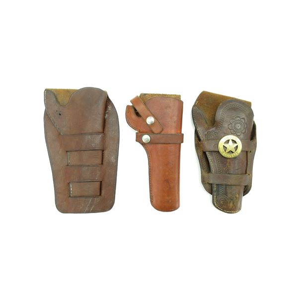 ASSORTED LEATHER HOLSTERS LOT