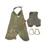 Image 2 : LEATHER CHAPS, VEST AND SADDLE FOOT STIRRUPS LOT