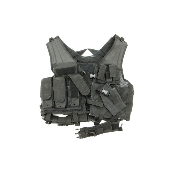 UNKNOWN MESH CROSS DRAW VEST