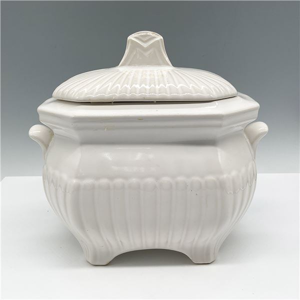 McCoy USA Pottery Ribbed Soup Tureen with Lid