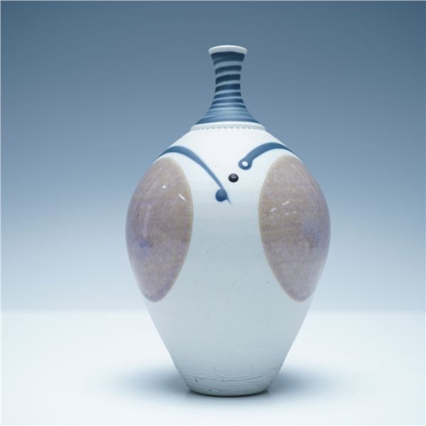 Studio Art Pottery Vase, Signed by Artist